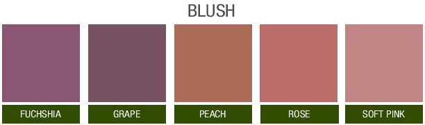 Blush Colour Chart